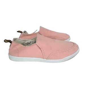 Vionic Beach Malibu Slip On Sneaker Pink Canvas Supportive Comfort Shoe Casual 8